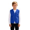 thumbnail image 2 of Kids With Pocket Boys Utility Gilets Zip Up Travel Sleeveless Jackets V Neck Vest Fishing For School Trips Camping Holiday Daily Layering,Utility Gilet Kids 7-9 Years, 2 of 9