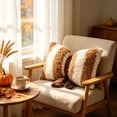 thumbnail image 3 of WYBXZ Thanksgiving Decorative Throw Pillow Style B, Bow Accented Cushion for Sofa Bed Living Room, 19.69x11.81 Inch Soft Comfy Home Decor with Removable Cover, 3 of 7