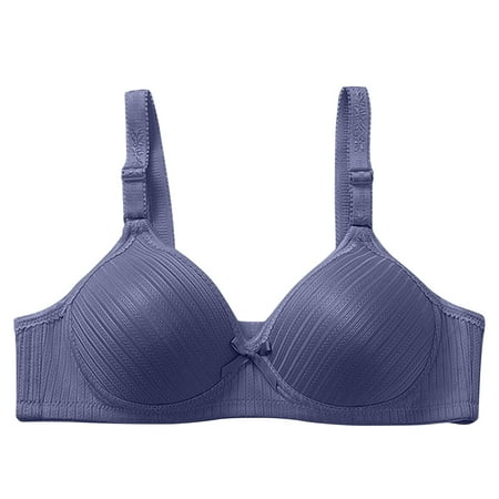 

Knosfe Women s Full-Coverage Comfort Wireless Bra Support Push Up Minimizer Bras S