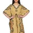 thumbnail image 4 of Moomaya Caftan pour Femmes Grande Taille Tenue d'Été Sortie de Plage Kimono Robe Caftan, 4 of 6