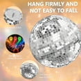 thumbnail image 4 of MIRROR Mirror Disco Ball - 12-Inch Silver Hanging Disco Ball for Party Wedding Holiday Home Decoration, 4 of 13
