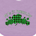 thumbnail image 4 of Inktastic My 1st St. Patrick's Day with Plaid Shamrocks Boys or Girls Baby Bib, 4 of 4