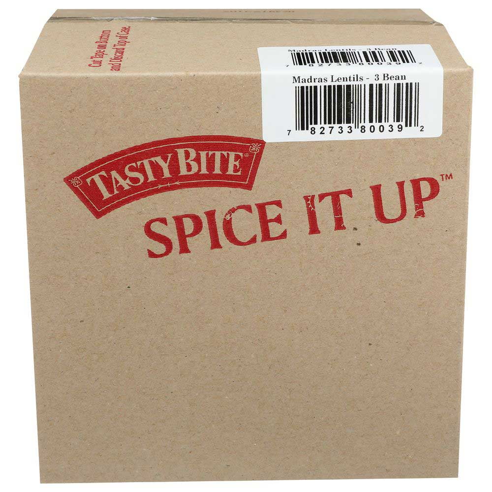 Tasty Bite Organic 3 Bean Madras Lentil, 10 Ounce -- 6 per Case.