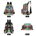 thumbnail image 4 of FORMRS Mini Backpack Purse for Women Travel Daypack Casual Shoulder Bag, Colorful Road, 4 of 7