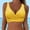 Yellow, variant on Bikini Tops for Women Cropped Tankini Tops Solid Color Beach Padded Knot Twist Cut Out Bathing Suit Top Only Women Swimwear Tops Underwire Full Coverage Bikini Top Up Swim Crop Top Tie Back Bathing S
