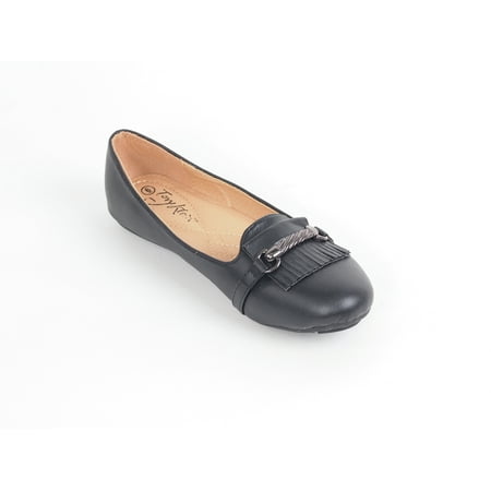 Royal Leather Footwear - Women Ballerina Ballet Flats, Casual Mocassin Slip-On Style Shoes /w Buckle