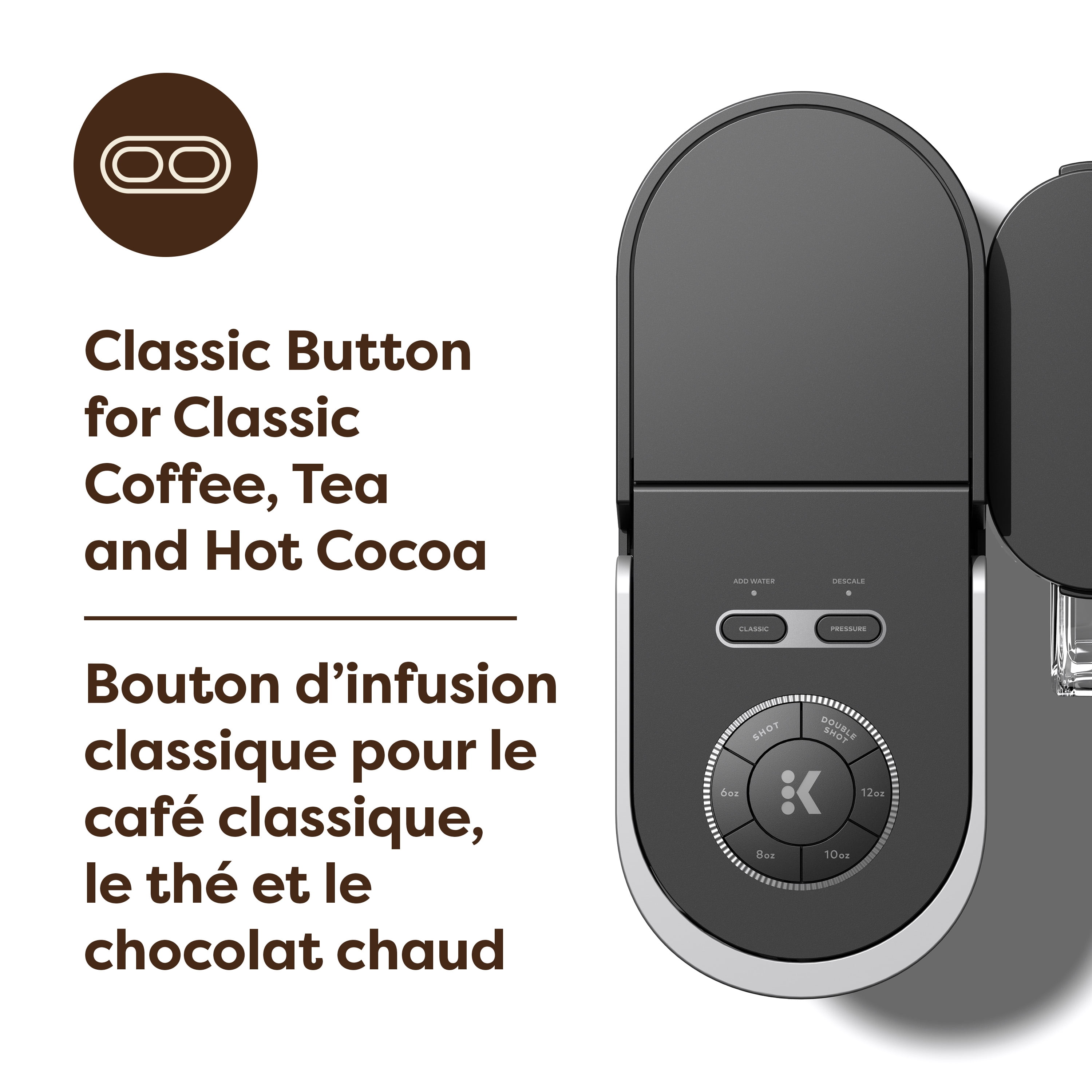 Keurig K-Crema Single Serve K-Cup Pod Coffee Maker