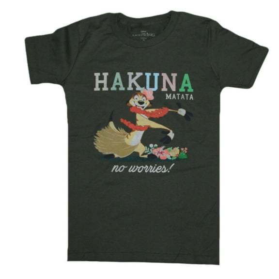 Disney The Lion King Hakuna Matata No Worries Junior Women's T-Shirt Tee
