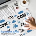 thumbnail image 4 of Long Mouse Pads for Desk,White Cow Milk Cloud Pattern Desk Mats on Top Of Desks, Desk Mouse Pad Extra Large with 3mm Non-Slip Base and Stitched Edge for Gaming,Office,Work,Home 31.5"x11.8", 4 of 6