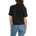 thumbnail image 2 of Theory womens  Boxy Linen Top, p, 2 of 3