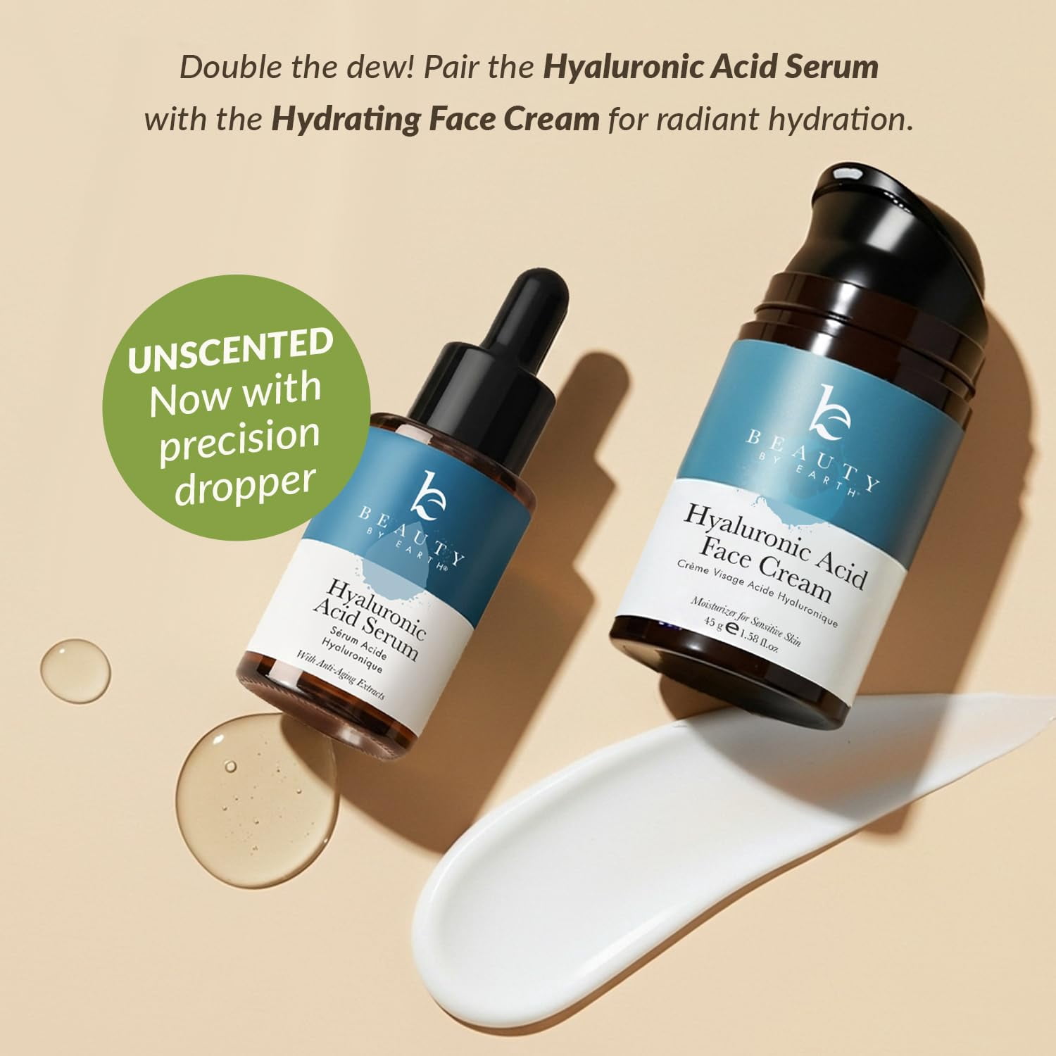 Beauty by Earth Hyaluronic Acid Serum, Hydrates, Plumps, Firm, And Smooths Your Skin