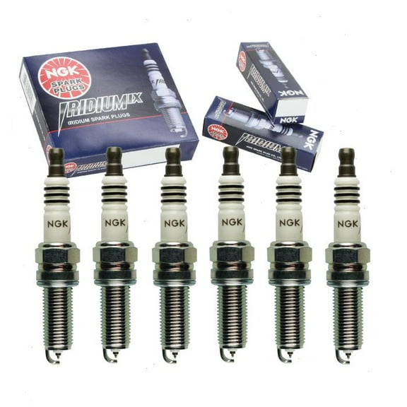 6 pc NGK Iridium IX Spark Plugs compatible with Hyundai Genesis Coupe 3.8L V6 2010-2016