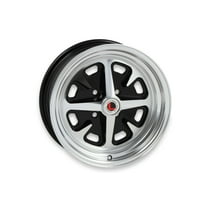 Legendary Wheels Magnum 400 - 15 x 6 in. - 4 x 4.5 - 3.75 bs - Gloss Black/Machined