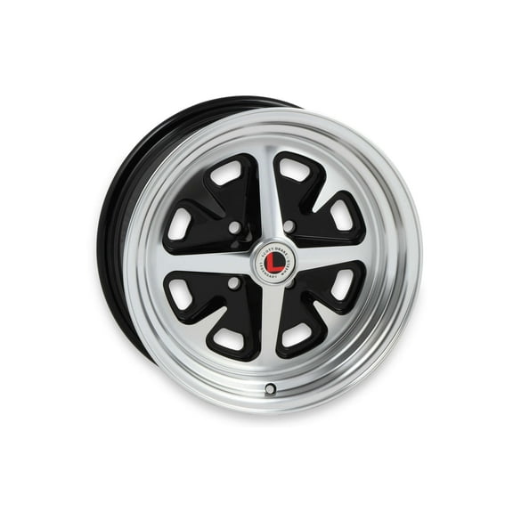 Legendary Wheels Magnum 400 - 15 x 6 in. - 4 x 4.5 - 3.75 bs - Gloss Black/Machined