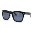 thumbnail image 2 of Mens Classic Iconic Hipster Retro Oversized Horn Rim Sunglasses Matte Black, 2 of 4