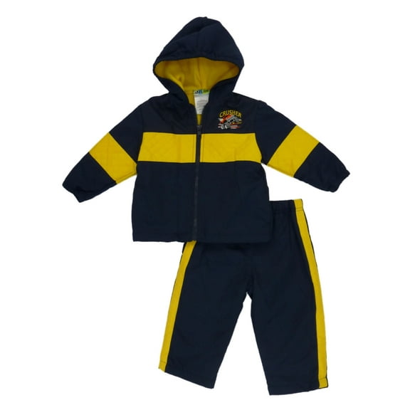 Al & Ray Infant Boys Blue & Yellowmonster Truck Jacket & Pants Track Suit Set 18m