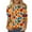 QR6-Orange, variant on VKOYWKM Thanksgiving Shirts for Women 3/4 Length Sleeve Womens Tops Funny Turkey Graphic T Shirts Casual Crew Neck Family Party Tunic Top