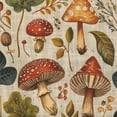 thumbnail image 6 of WYYP Mushroom Leaves Annabel Kidston Round Tablecloth 100% Polyester Fiber Great for Home Kitchen/Parties/Holiday Dinner White, 6 of 8