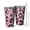 Pink and Black, variant on 16oz Tumblers Yellow and Brown Of Cheetah Print Stainless Steel Vacuum Insulated Double Wall Travel Tumbler Cups Mug with Lid and Straw,Cleaning Brush for Coffee,Tea