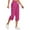 Hot Pink, variant on Timegard Womens Capri Pants Cotton Linen Elastic High Waist Lightweight Casual Crop Pants with Pockets