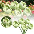 thumbnail image 2 of Tulip Shape Bird Bath Decorative Outdoor Garden Pollinator Water Station, Floral Bird Drinking Basin for Backyard Patio Balcony, 2 of 6