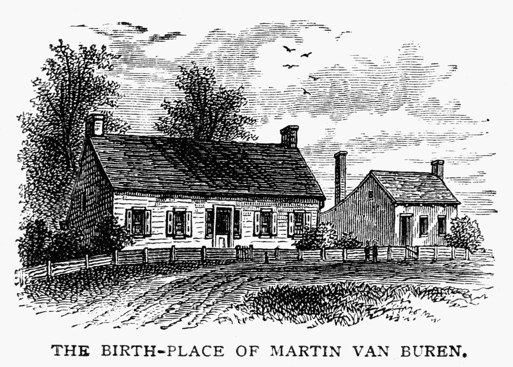 Van Buren Birthplace Nthe House At Kinderhook New York Where President