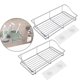 thumbnail image 3 of Bearachild Estante de baño Estante de ducha de baño Estante de esquina de baño de acero inoxidable Soporte de almacenamiento de cocina de plata montado Cocina y Comedor con gancho Bearachild HA025294-01, 3 of 6