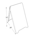 thumbnail image 2 of White Double Sided Multi-Purpose Write-On and Adhesive Sidewalk Board 19.75"W X 34.65"H, 2 of 6