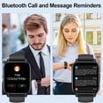 thumbnail image 4 of Smart Watch for Men Women with Bluetooth Call,1.85" Touchscreen Smartwatch 112+ Sport Modes, IP68 Waterproof Fitness Tracker for Android iOS, Black, 4 of 7