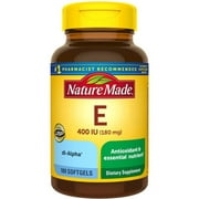 NATURE MADE E, 180 mg, Softgels, 180.0 CT