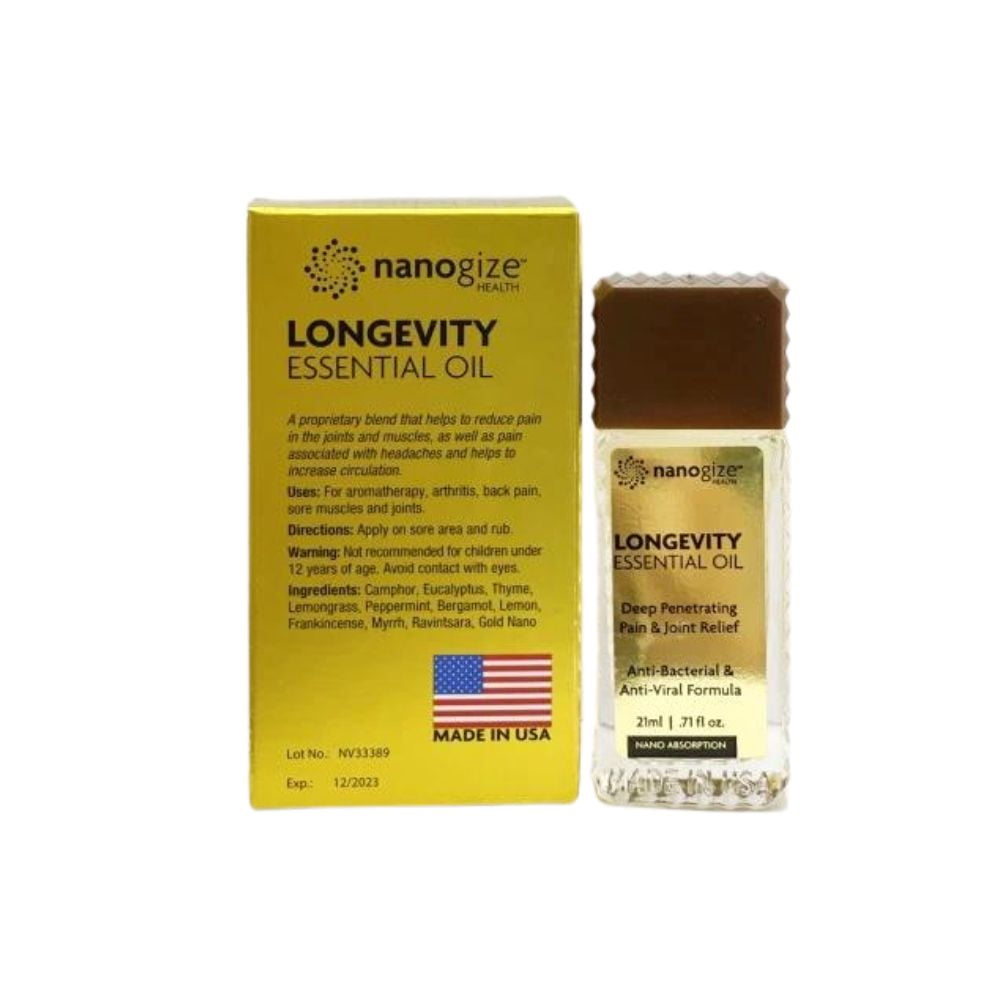 Nanogize Health LONGEVITY ESSENTIAL OIL Deep 21mL/0.71fl oz. Box of 6