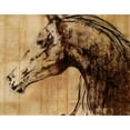 thumbnail image 3 of PI Studio 24x20 Black Modern Framed Museum Art Print Titled - Stallion I - Print on Demand, 3 of 5