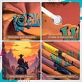 thumbnail image 4 of Sunset Theme Welcome Banner Desert Landscape Western Display Cactus Decor Cowboy Desert Background for Western Party Home Decoration Event Backdrop, 4 of 9