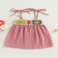 thumbnail image 4 of Robe pour Filles, Crochet Broderie, Sans Manches, Robe Camisole à Nouer, 4 of 8