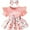 Pink 2, variant on Baby Girls Summer Outfits Sling Romper Butterfly Short Skirts Set for 3-24 Months