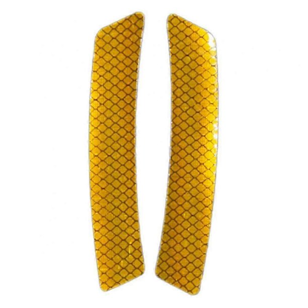 1 par de accesorios exteriores para coche: cinta reflectante adhesiva, tira reflectante, señal de emergencia, reflector, cinta reflectante, pegatina para coche.