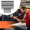 thumbnail image 1 of Oliegs 50 Pcs Universal Nylon Tie Buckle Upgrade Tie Buckle Zip Tie Clips For Multifunctional Nylon Zip Ties T Type Head Zip Ties With Screw Hole For Automotive Engine Home 9cm, 1 of 6