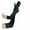 Black 1 Pair, variant on US Women Satin Evening Gloves 17.7'' Long Party Dance Elbow Length Opera Gloves
