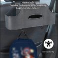 thumbnail image 2 of Ruiboury 3 In 1 Car Back Box Multifunctional Organizer Tissue Holder Convenient Invisible Hooks Buckle Installation Vehicle red, 2 of 6