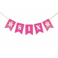 thumbnail image 1 of Inkdotpot Ready To HangI Am SixBirthdayBaby GirlsBuntingPennant Banner UnicornBirthday Party DecorationsFlag Banner, 1 of 4