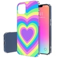 thumbnail image 1 of TalkingCase Slim Phone Case Compatible for Apple iPhone 14 Pro Max, Rainbow Color Hearts Print, Lightweight, Flexible, Soft, Printed in USA, 1 of 7