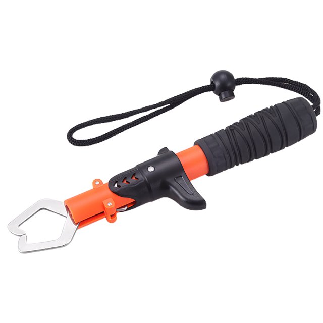 Wosthever Agarrador de labios de pescado, agarrador de pesca portátil de acero inoxidable, fácil de usar, herramienta de agarre de pescado Pescar