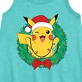 thumbnail image 2 of Pokémon - Pikachu Lights Wreath - Youth Girls A-line Dress, 2 of 4