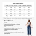 thumbnail image 6 of roswear Wide Leg Jeans for Women Baggy Denim Pants, Size 4-18, 6 of 6