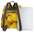 thumbnail image 3 of Salouo Ripe Yellow Lemon Pattern PU Leather Backpack,Purse for Women Fashion Multipurpose Design Handbag Ladies Shoulder Bags Travel Backpack, 3 of 4