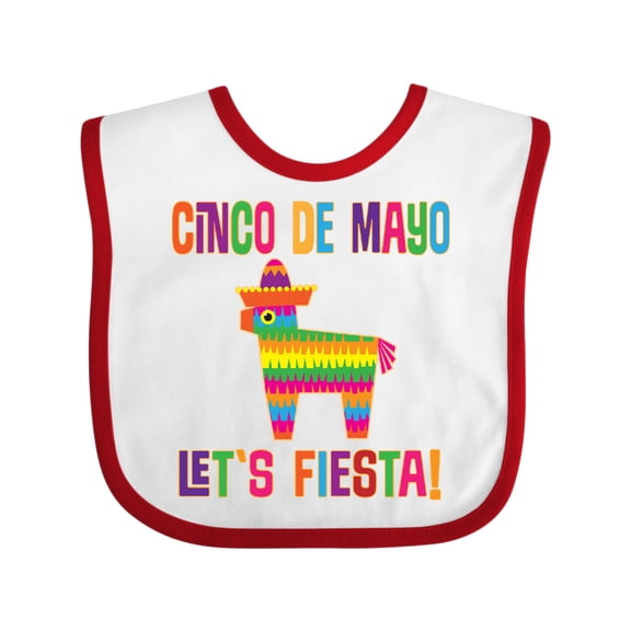 Inktastic Cinco De Mayo Pinata Lets Fiesta Girls Baby Bib