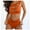 Orange, variant on DOPI Women's Fashion Sexy Open Binding Style Casual Two Piece Bikini Swimsuit