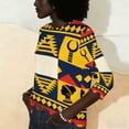 thumbnail image 4 of Blouses for Women Dressy Elegant,Black History Month African T-Shirt for Women Pride Celebration Shirt Blouse 3/4 Sleeve Crewneck Tshirt Tops, 4 of 9