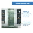 thumbnail image 5 of DreamLine Unidoor 30 in. W x 72 in. H Frameless Hinged Shower Door in Oil Rubbed Bronze, 5 of 8