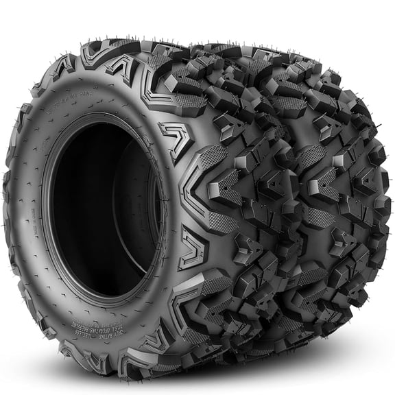 TRIPOWER 25x10-12 ATV UTV Tires Set of 2, 6PR 25x10-12 All-Terrain Sand, Mud, Off-Road Tire, Tubeless